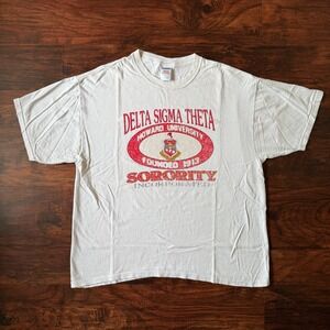 90s Vintage HBCU Tee Delta Sigma Theta Howard University Sorority T Shirt Greeks